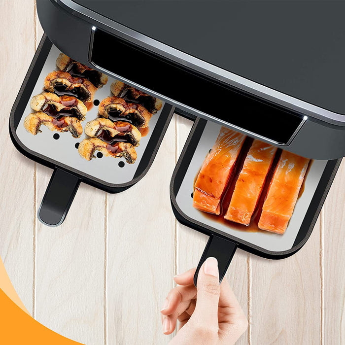 Air Fryer Oil-Absorbing Paper Baking Paper Non-Stick Baking Tray Silicone Oil Paper Tray 14*20.5cm