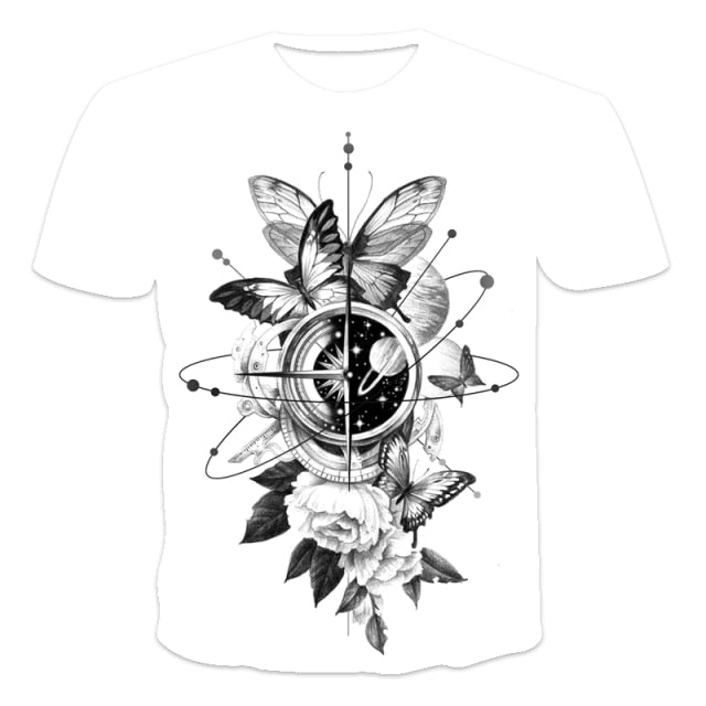 New Men's Summer Compass T-Shirt
