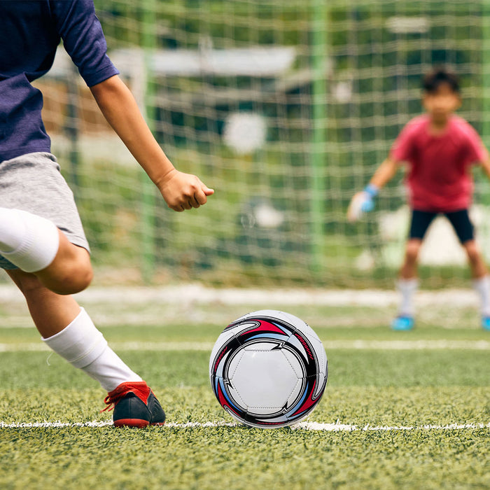 Official Size 5 Match Soccer Ball – Thermal Bonded Seamless PU Leather | Professional Outdoor Match & Training Football