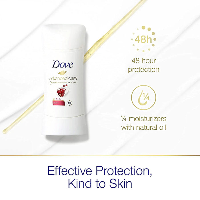 Dove Advanced Care Antiperspirant Deodorant, Revive, 2.6 Ounce (Pack of 2) 2.6 Ounce (Pack of 2)