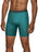 Fruit of the Loom Men's Micro Stretch Boxer Briefs, Designed to Move with You, Lightweight & Moisture Wicking Long Leg X-Large Long Leg - 5 Pack - Green/Blue/Grey