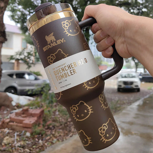 Stanley Quencher H2.0 FlowState™ 40oz Tumbler with Handle & Straw – Leak-Resistant, Cup Holder Friendly, Double-Wall Vacuum Insulated Travel Mug