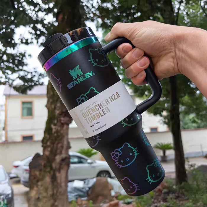 Stanley Quencher H2.0 FlowState™ 40oz Tumbler with Handle & Straw – Leak-Resistant, Cup Holder Friendly, Double-Wall Vacuum Insulated Travel Mug