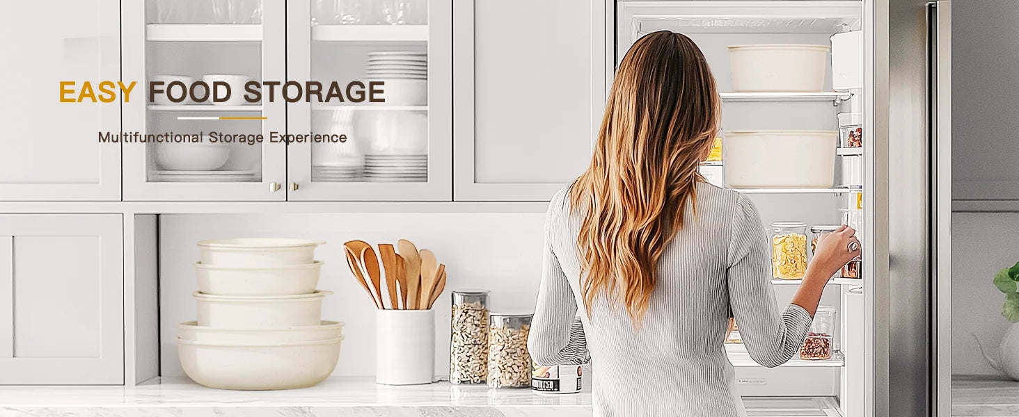 Astercook™ 21-Piece Milky White Ceramic Cookware Set – Non-Stick Pots & Pans with Sensor Handles