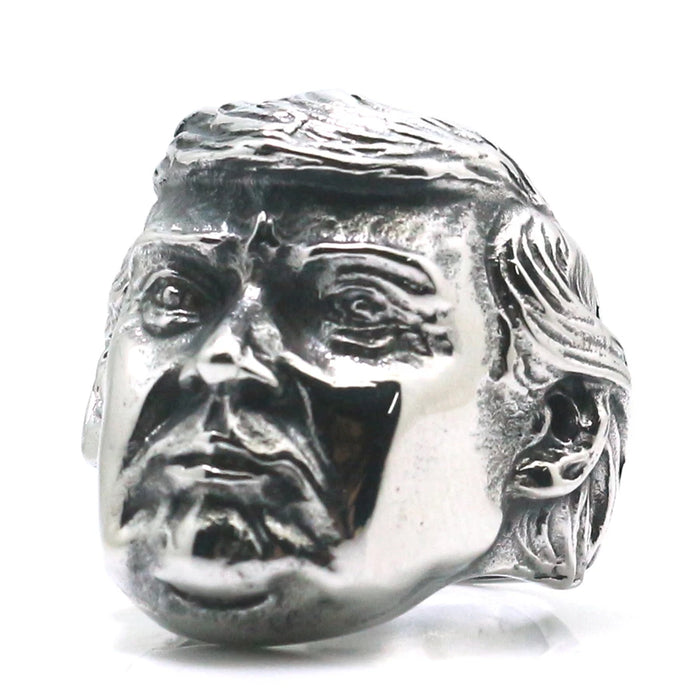 Size 7 To Size 15 Mens Boys 316L Stainless Steel Cool USA President Trump Classic Ring