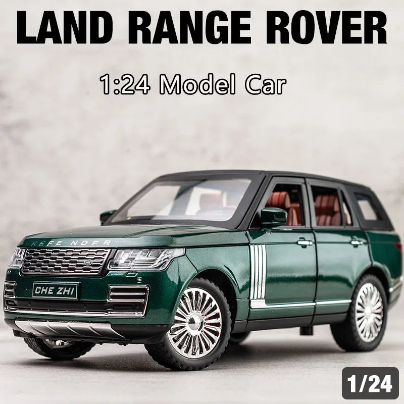 1:24 Range Rover Model Simulation Sound And Light Alloy Collection Toy Car Gifts