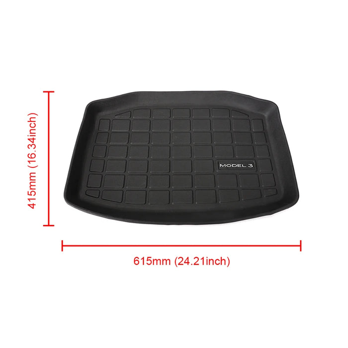 TPEGuard™ Custom-Fit Mat Set – Front & Rear Floor + Trunk Cargo Tray for Tesla Model 3 & Model Y (TPE, Waterproof, Non-Slip)