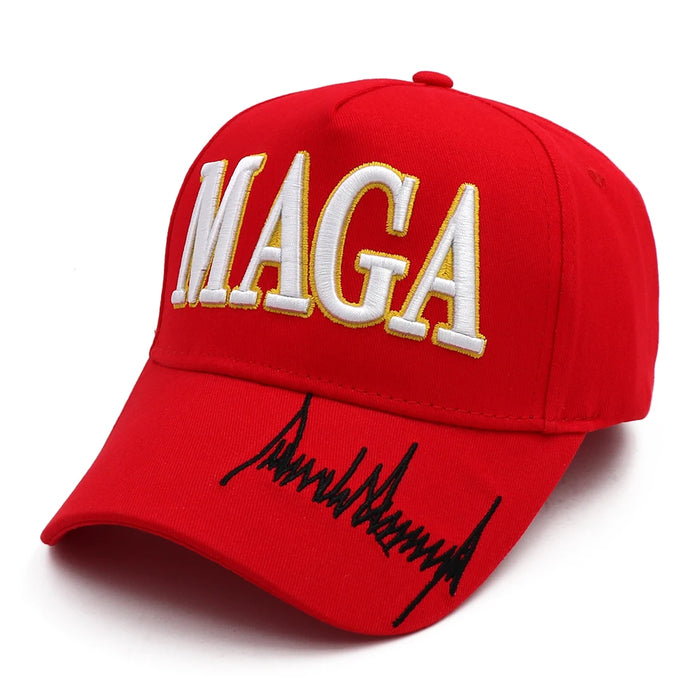 New MAGA Trump Signature Snapback President Hat