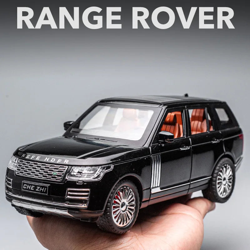 1:24 Range Rover Model Simulation Sound And Light Alloy Collection Toy Car Gifts