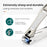 MR.GREEN Premium Stainless Steel Nail Clipper – Anti-Splash, Ergonomic Bionic Design for Manicure & Pedicure