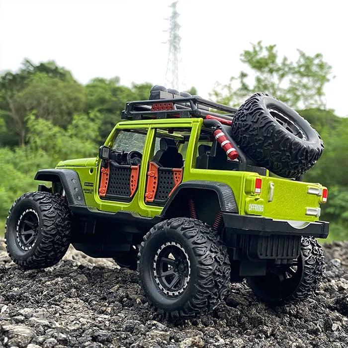 1:24 Jeeps Wrangler Rubicon Alloy Pickup Model Diecasts Metal Toy Off-road Vehicles Car Model Collection Toys Gift