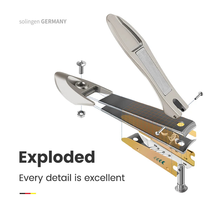 MR.GREEN Premium Stainless Steel Nail Clipper – Anti-Splash, Ergonomic Bionic Design for Manicure & Pedicure