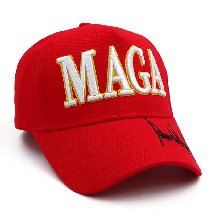 New MAGA Trump Signature Snapback President Hat
