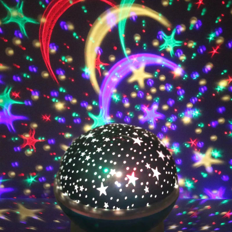 Novelty Luminous Toys Romantic Starry Sky LED Night Light Projector Battery USB Night Light