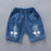 New Summer Toddler Boys Outfit – Cartoon Tee & Denim Shorts Set
