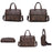 JEEP Brand Business Briefcase Split Leather Men office For 14 inch Laptop Bags