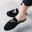 Luxury Diamond Men Slipper Mules Backless Loafers