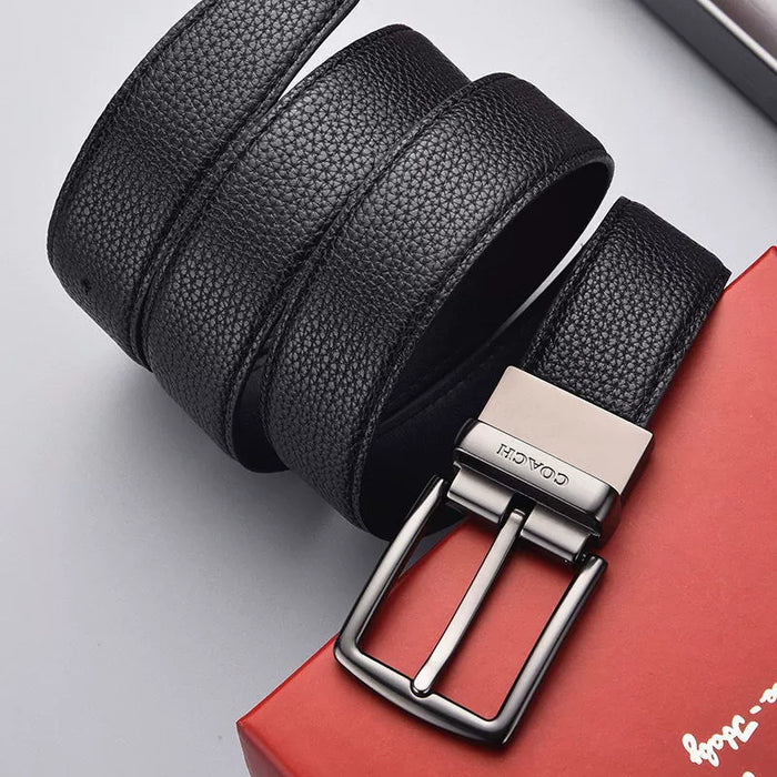 Luxury Classic Men's Double-Sided with Smooth Belts