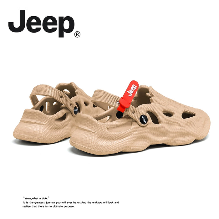 Jeep Porous Men's Sports Sandals Yzy Crocs Foam Runner