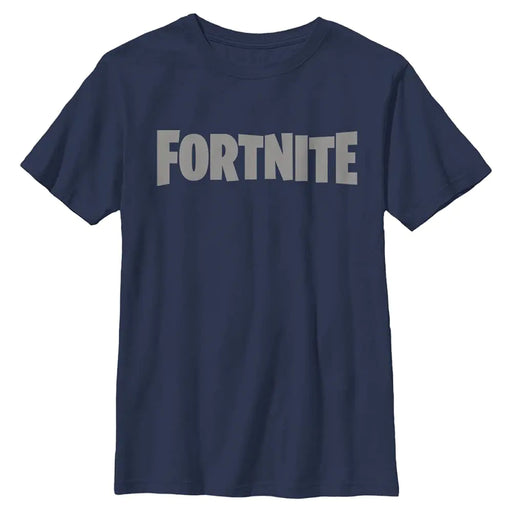 FORTNITE Boys Solid Crew Tee Navy Blue