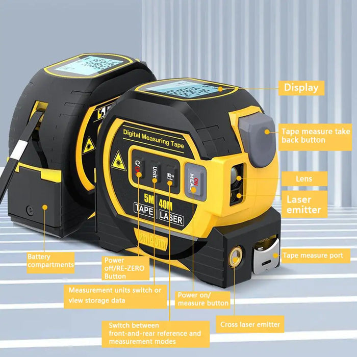 3 In 1 Laser Tape Measure