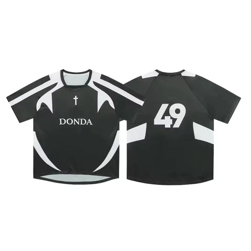 YEEZY X Donda 2 Soccer Jersey Paris Audition Mesh Shirt Short Sleeve Men Women Tee Tops T-Shirt