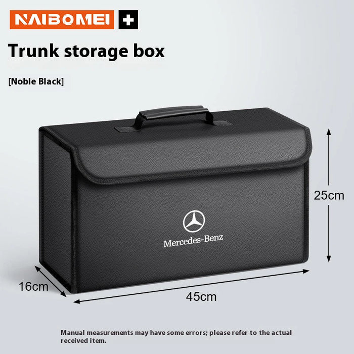 Mercedes-Benz AMG Foldable Car Trunk Storage Organizer Box – Multipurpose Storage Bag for A/B/C/E/S-Class, GLA, GLB, GLC, GLE, SLK & More