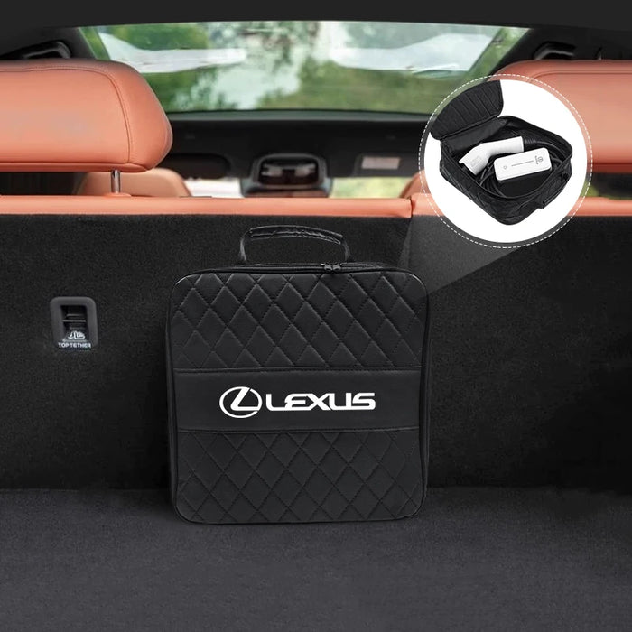 Premium Lexus EV Charging Cable Storage Bag | Waterproof Trunk Organizer Box