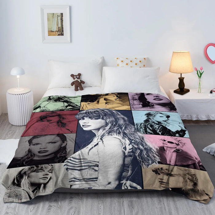 Taylor Swift Throw Blanket Warm Plush Blankets