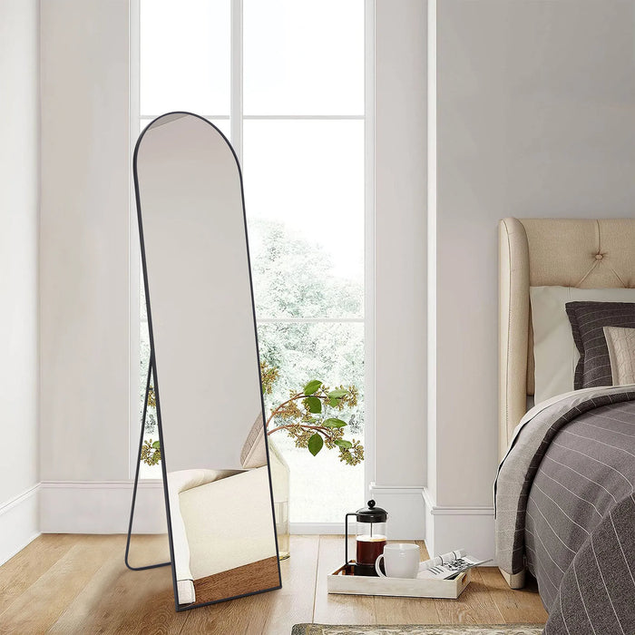 ReflectPro™ Full Body Mirror – 59"x16" Standing & Wall-Mounted, Aluminum Alloy Frame for Bathroom & Bedroom