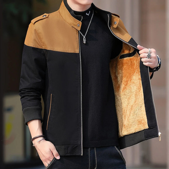 Men's Bomber Outwear Fleece Warm Fashion Jackets