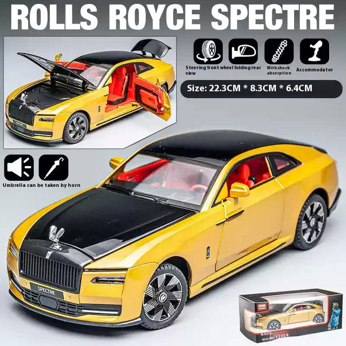 1:24 Rolls-Royce Alloy Die-Cast Model – Shining Luxury Car Collectible, Display Gift for Enthusiasts