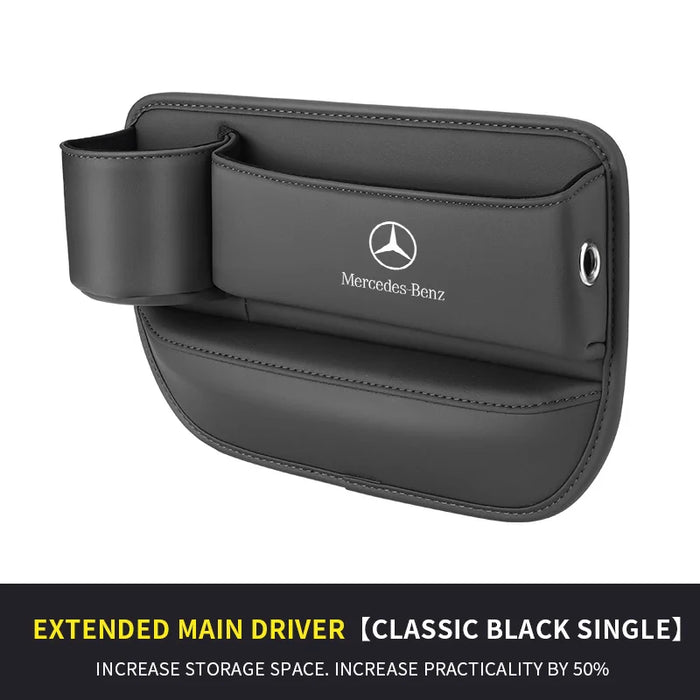 BenzFit™ LuxeSeat Gap Organizer – Multifunction Car Storage Box & Cup Holder for Mercedes A–S Class