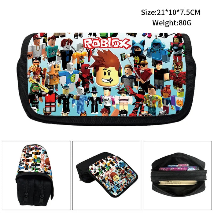 Roblox Three-piece Set of School Bag Game Backpack