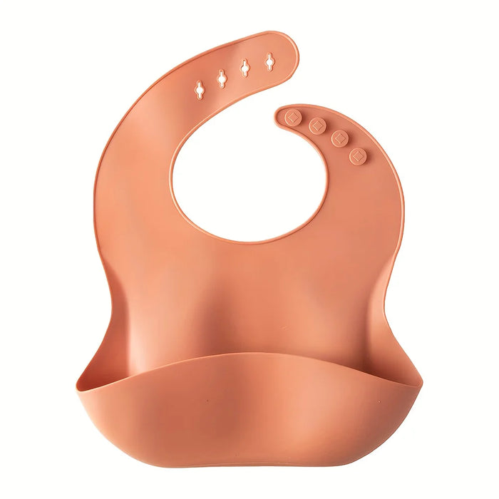 6-Piece Silicone Baby Feeding Set – Baby Led Weaning Supplies with Suction Plate, Bowl, Spoon, Fork & Bib – BPA-Free, Self-Feeding Utensils