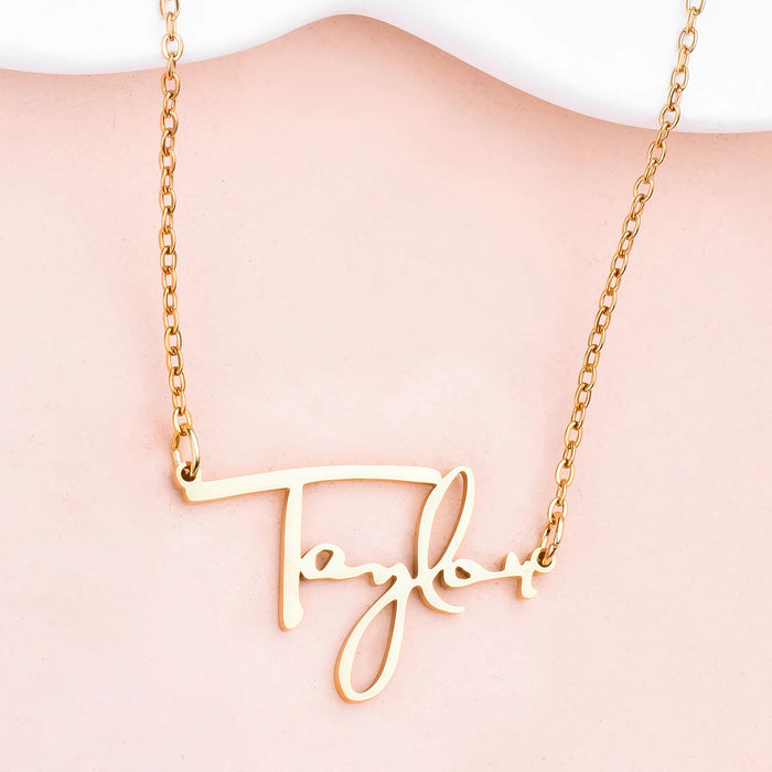 Taylor Swift Stainless Steel Signature Pendant Necklace