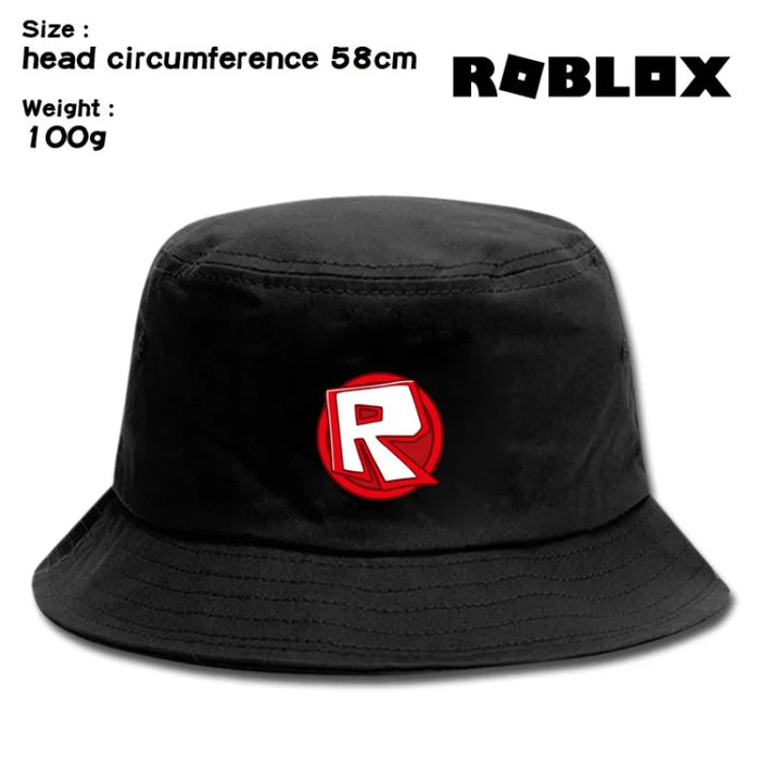 Roblox™ Cotton Fisherman Hat – Cartoon Sun Hat for Adults, Outdoor Summer Sun Protection