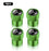 4PCS Mercedes-Benz AMG Metal Tire Valve Stem Caps – Premium Wheel Dust Covers for Mercedes A/B/C/E/S/GLC/CLA/GLE/W204/W205