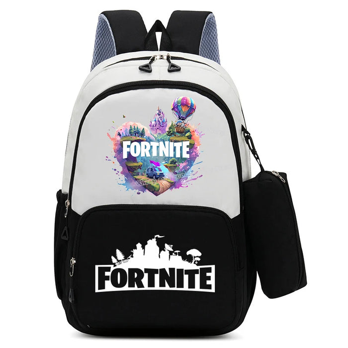 Fortnite™ 2-Piece Backpack & Pencil Case Set – Gamer Rucksack & Stationery Pouch for Students & Teens