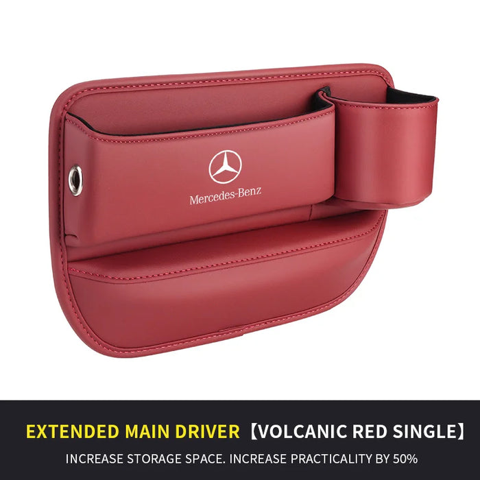 BenzFit™ LuxeSeat Gap Organizer – Multifunction Car Storage Box & Cup Holder for Mercedes A–S Class