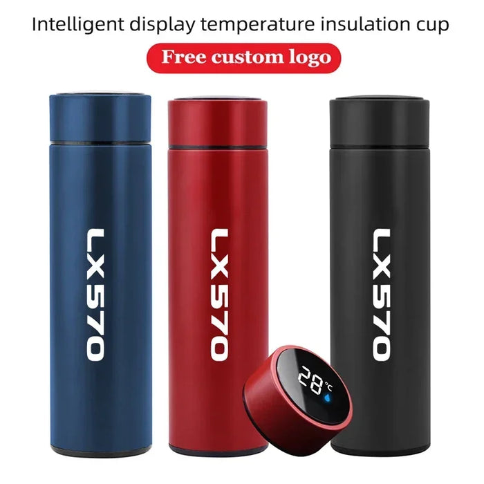 500ml Smart Digital Thermos Cup For Lexus LX570 Intelligent Bottle