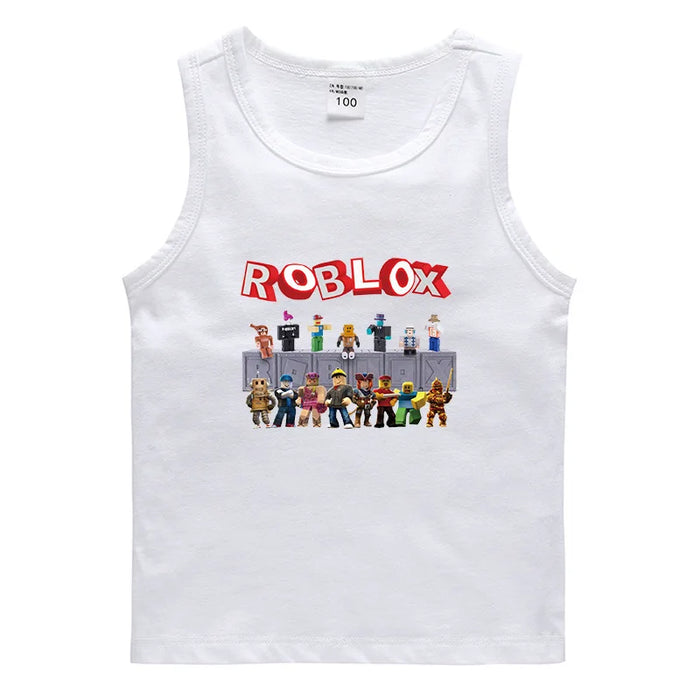 Roblox™ Sleeveless Kids Vest – Soft Cotton Roblox-Inspired Tank Top for Everyday Play