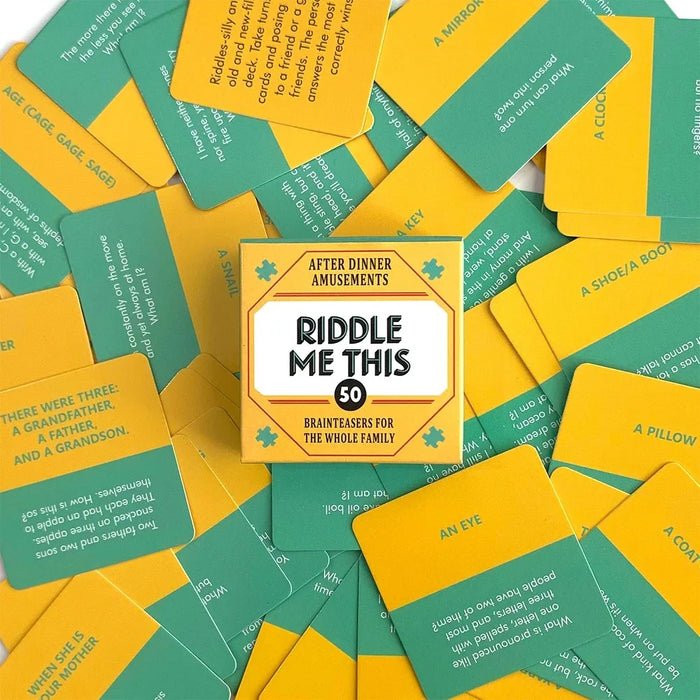 Riddle Me This – Mini Card Game | Fun Party & Travel Game for Friends, Drinking Nights, and Family Gatherings