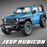 1:18 Jeeps Wrangler Rubicon Alloy Off-road Vehicles Car Model Diecast & Toy Metal Car Model Simulation Sound and Light