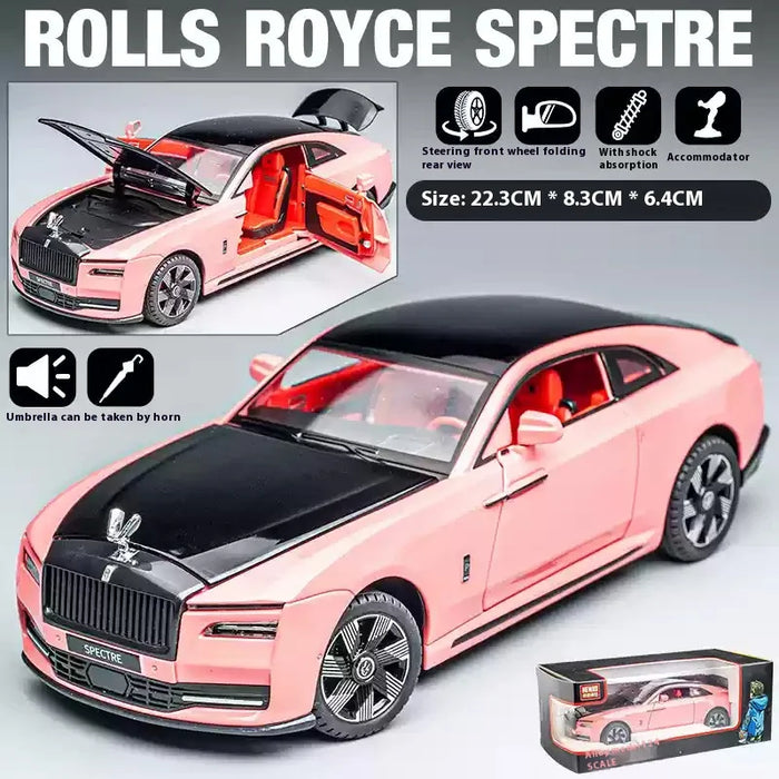 1:24 Rolls-Royce Alloy Die-Cast Model – Shining Luxury Car Collectible, Display Gift for Enthusiasts