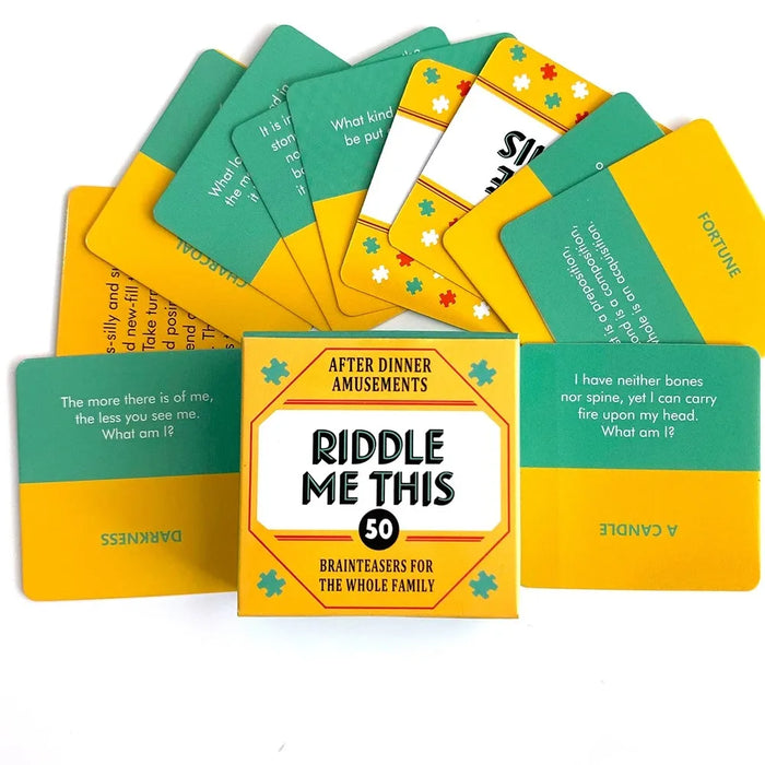 Riddle Me This – Mini Card Game | Fun Party & Travel Game for Friends, Drinking Nights, and Family Gatherings