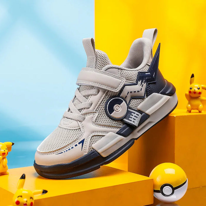 Pokémon Pikachu Kids Sneakers – Breathable Non-Slip Running Shoes for Boys & Girls, Student Sports Fashion