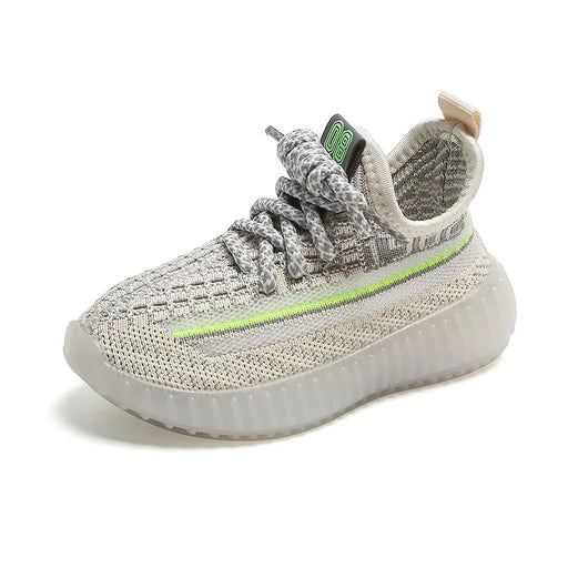 Children’s Yeezy Style Sneakers – Breathable Knit, Non-Slip Lightweight Shoes for Boys & Girls