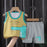 2PCS Kids Summer Outfit Set – Cotton Sleeveless Tank Top & Shorts for Boys and Girls
