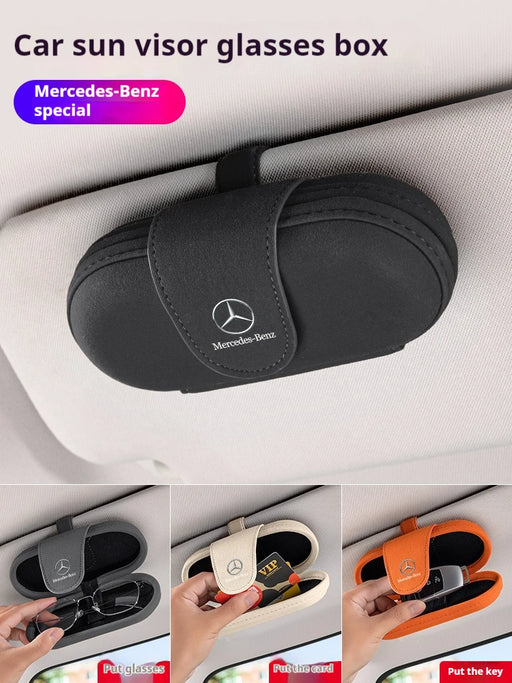 Mercedes-Benz™ Visor Glasses Case – Premium Sunglasses Holder for Mercedes-Benz A/C/E/V/GLC/ML/SLK/GLK & More